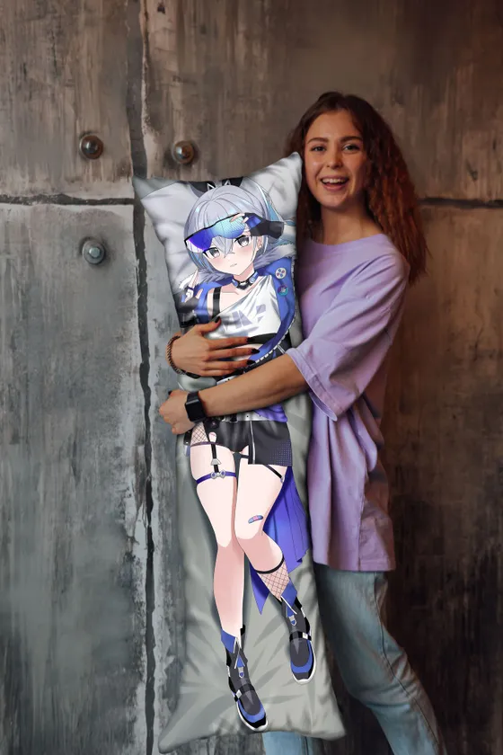 Дакимакура Серебряный Волк №3