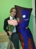 Фотография покупателя 1 - Дакимакура Фиолетовый человек
