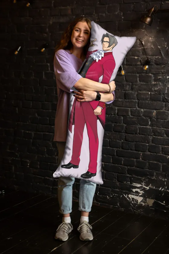 Дакимакура Феникс Райт и Майлз Эджворт