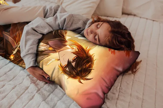 Дакимакура Аратаки Итто и Чжун Ли