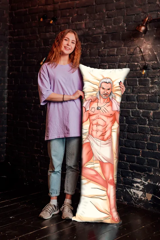 Дакимакура Геральт и Йеннифер