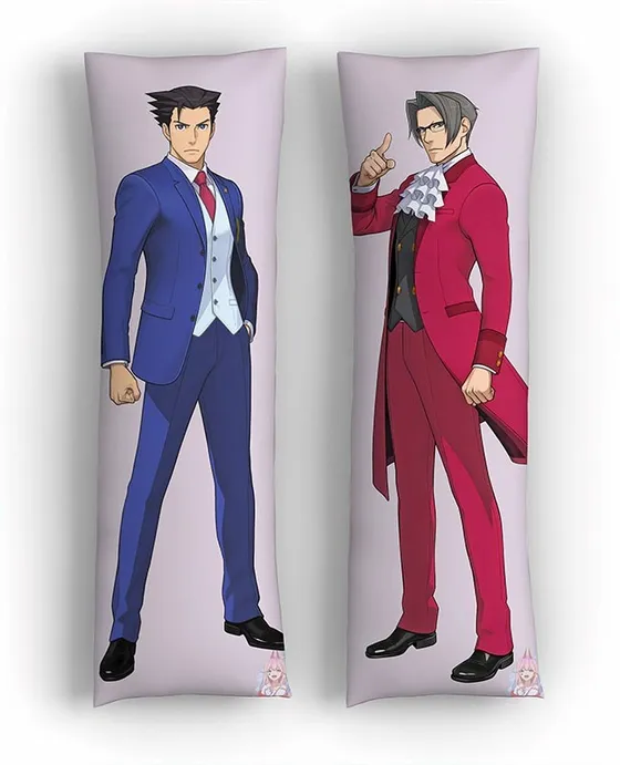 Дакимакура Феникс Райт и Майлз Эджворт