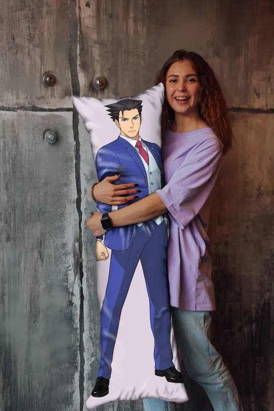 Дакимакура Феникс Райт и Майлз Эджворт